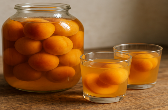 Peach compote
